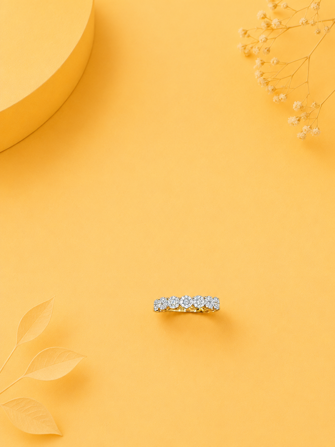 92.5 Silver Premium Gold Ring B